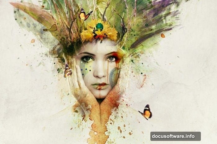 Use soft brush on mask to blend portrait smoothly with background