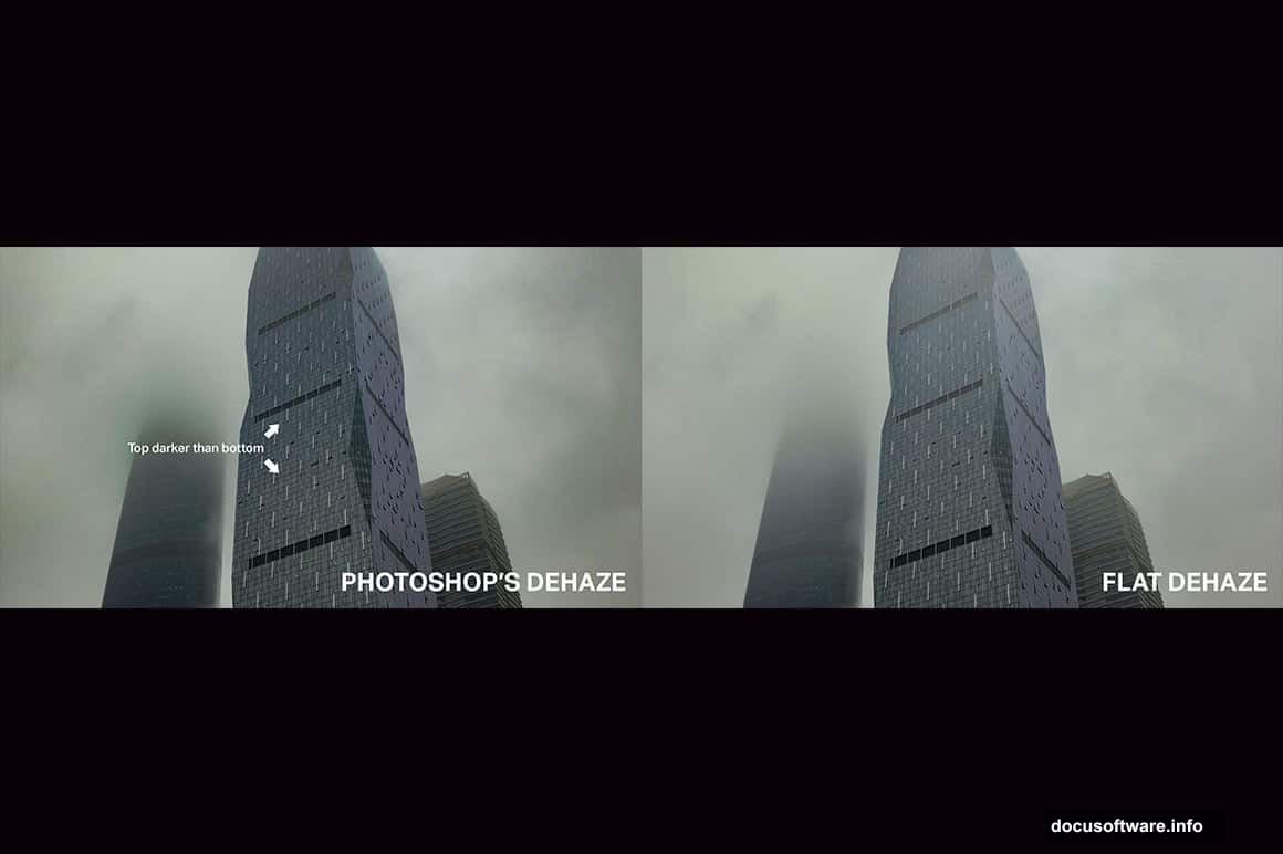 Six total actions covering different haze densities and lighting conditions