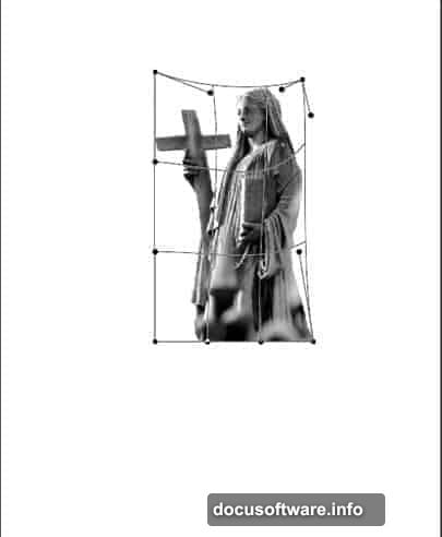 Press Ctrl+T to activate Free Transform and choose Warp option