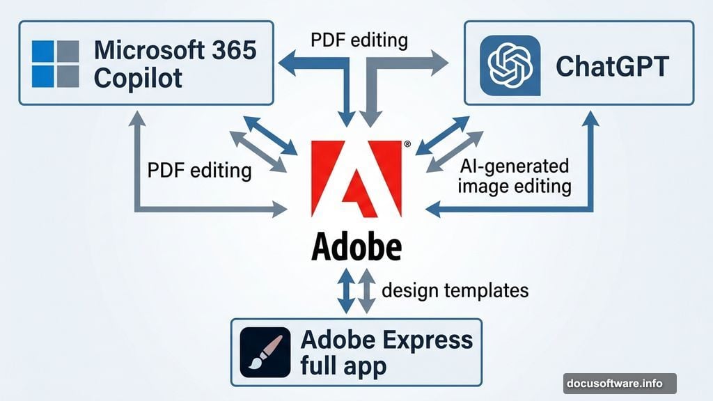 Adobe builds bridges into ChatGPT and Microsoft 365 Copilot AI tools