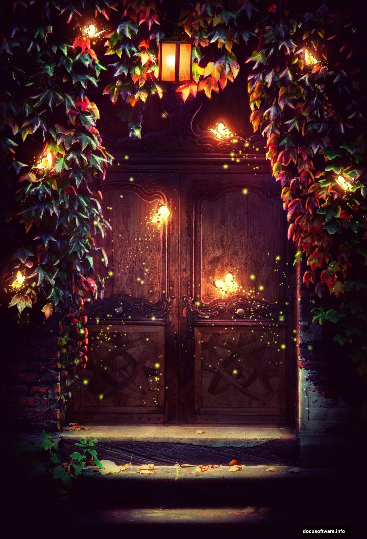 Setting up 1500x2200 pixel Photoshop canvas with door image