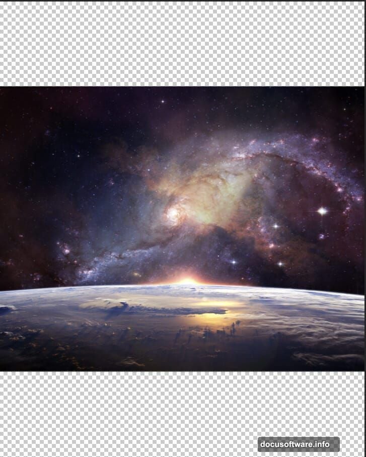 Color Balance and Hue/Saturation adjustment layers clipped to Earth layer