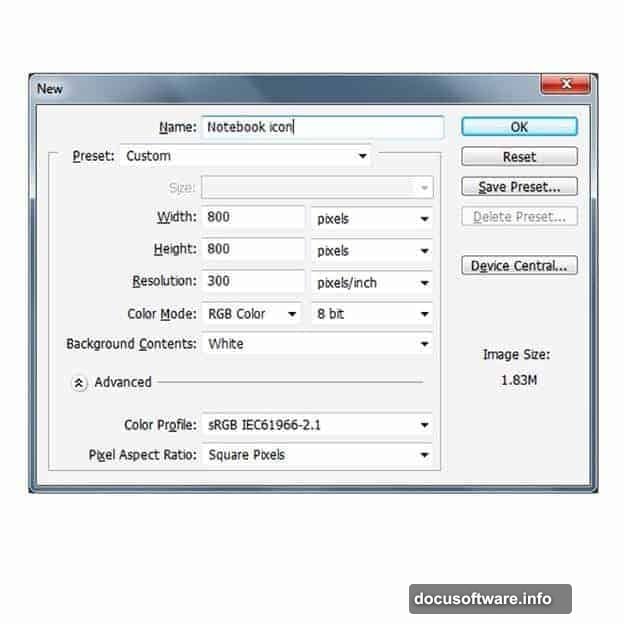 Four stacked rounded rectangles building the notebook cover layers