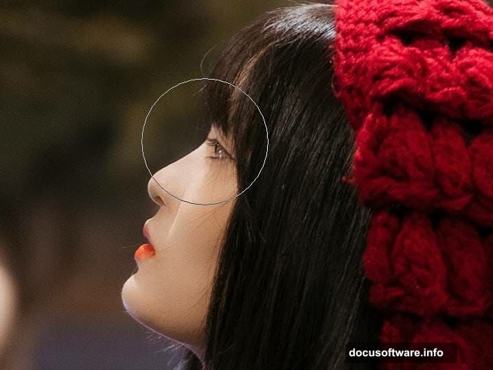 Dodge and Burn Tool refining light and shadow on model face