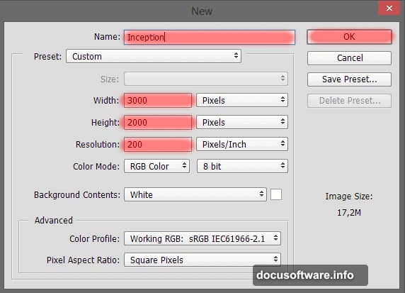 Two-tone canvas base with orange and white layers using Rectangular Marquee Tool