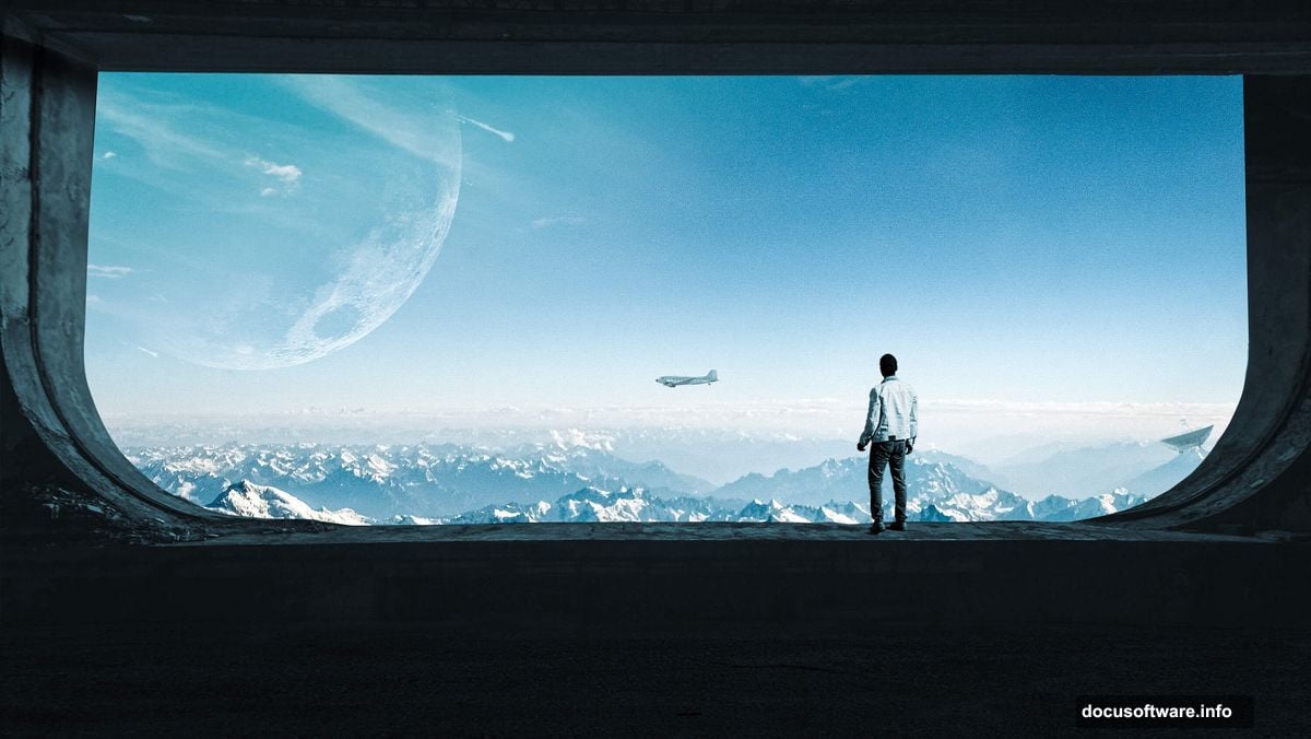 Photoshop canvas setup with custom dimensions for surreal sky scene