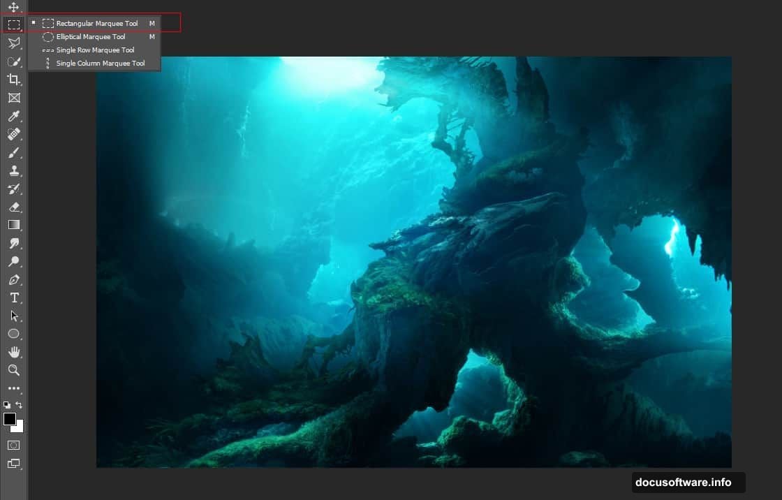 Final surreal composite with turtle and lens flare in underwater helicopter scene