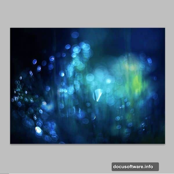 Hue/Saturation adjustment layer clipped to bokeh layer below