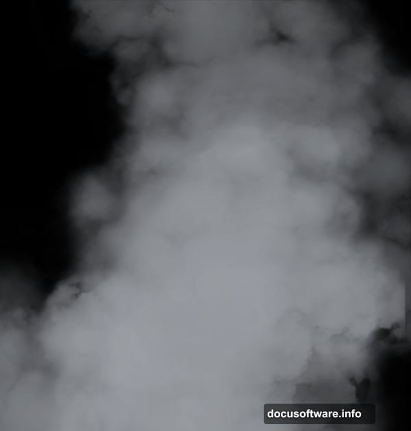 Applying smoke brush and snow stock image for wintery atmospheric effects