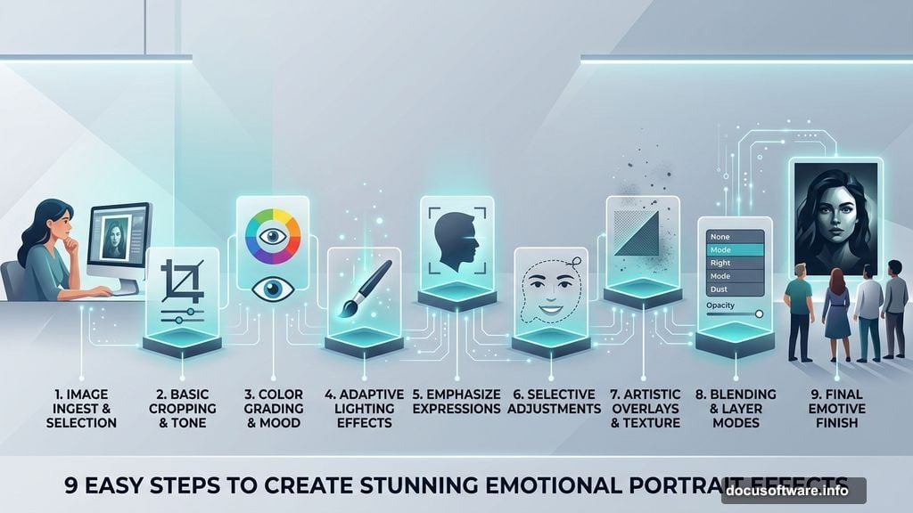 Modern minimalist illustration 1 for: 9 Easy Steps to Create Stunning Emotional Portrait Effects in Photoshop