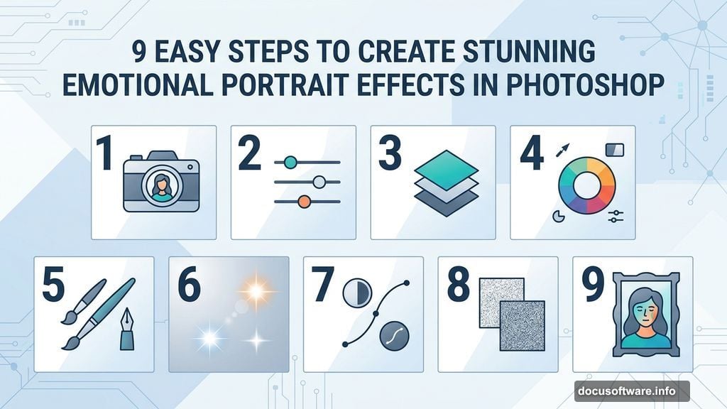 Modern minimalist illustration 2 for: 9 Easy Steps to Create Stunning Emotional Portrait Effects in Photoshop