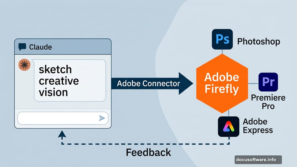 Creators conceptualize in Claude and execute directly through Adobe Firefly