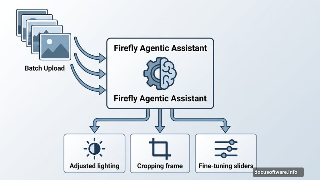 Firefly agentic assistant automatically handles batch photo editing tasks