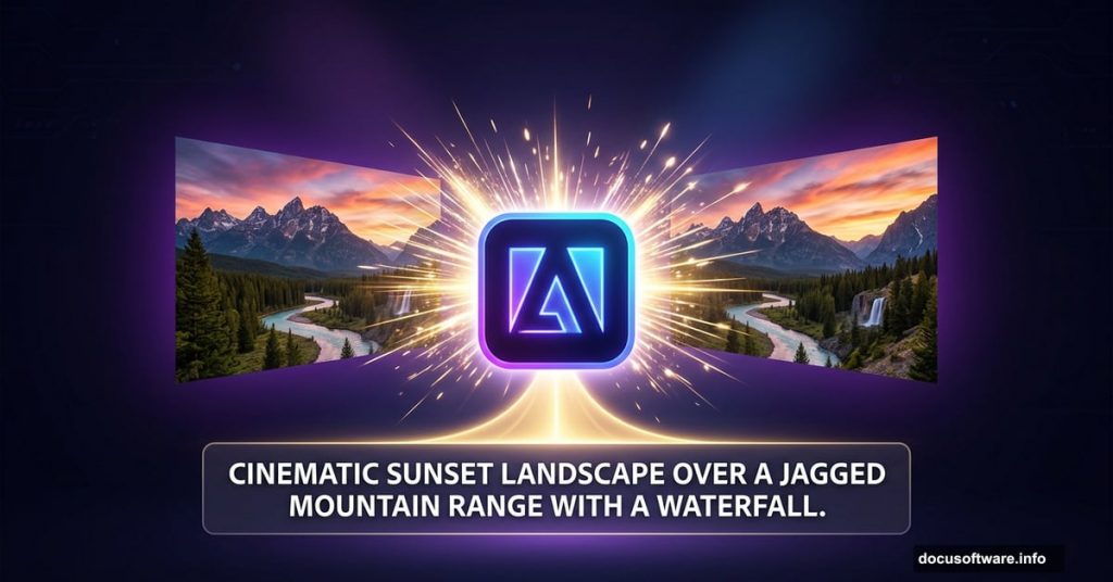 Adobe Firefly logo generating a perfect image on first attempt