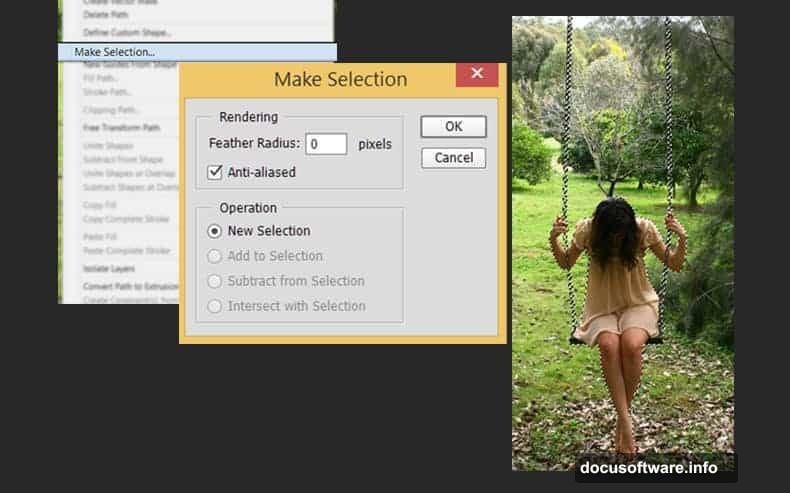Layered bushes and trees create convincing depth around model in forest
