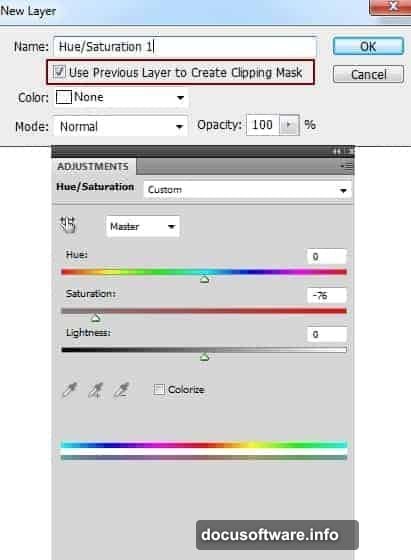 Fog layer with gradient mask creating swirling mist around knight