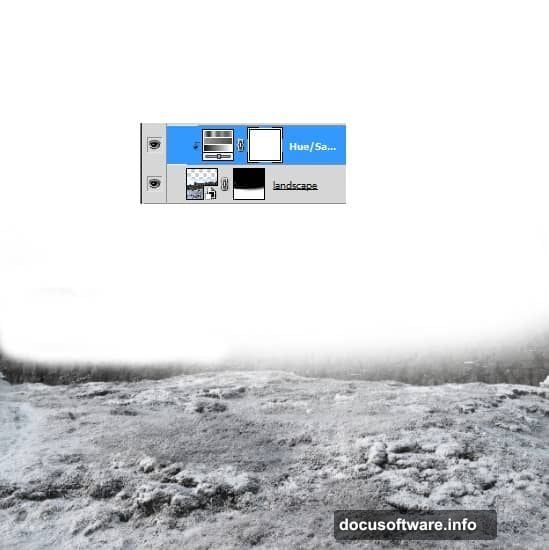 Color grading unifies raw stock photos into cold dramatic matte painting