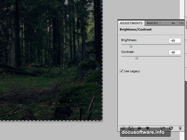 Ground shadow layers using Gaussian Blur and Multiply blending mode
