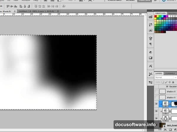 Multi-step shadow layers composite angel model with convincing depth