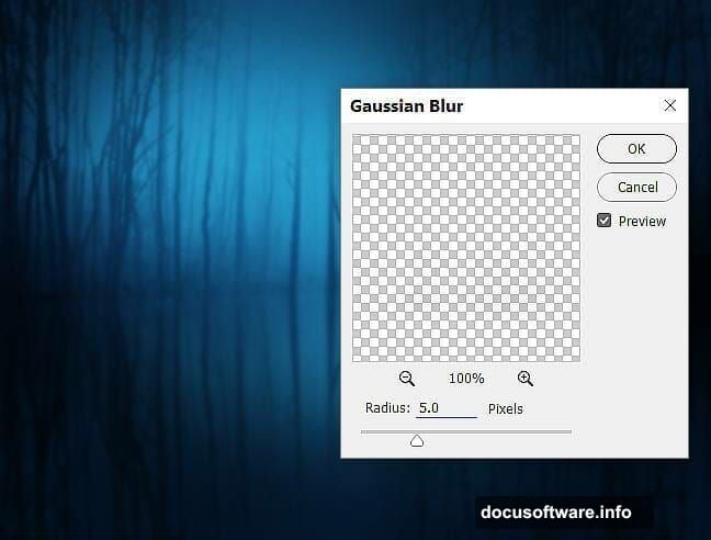 Curves adjustment layer darkens edges keeping center bright focal point