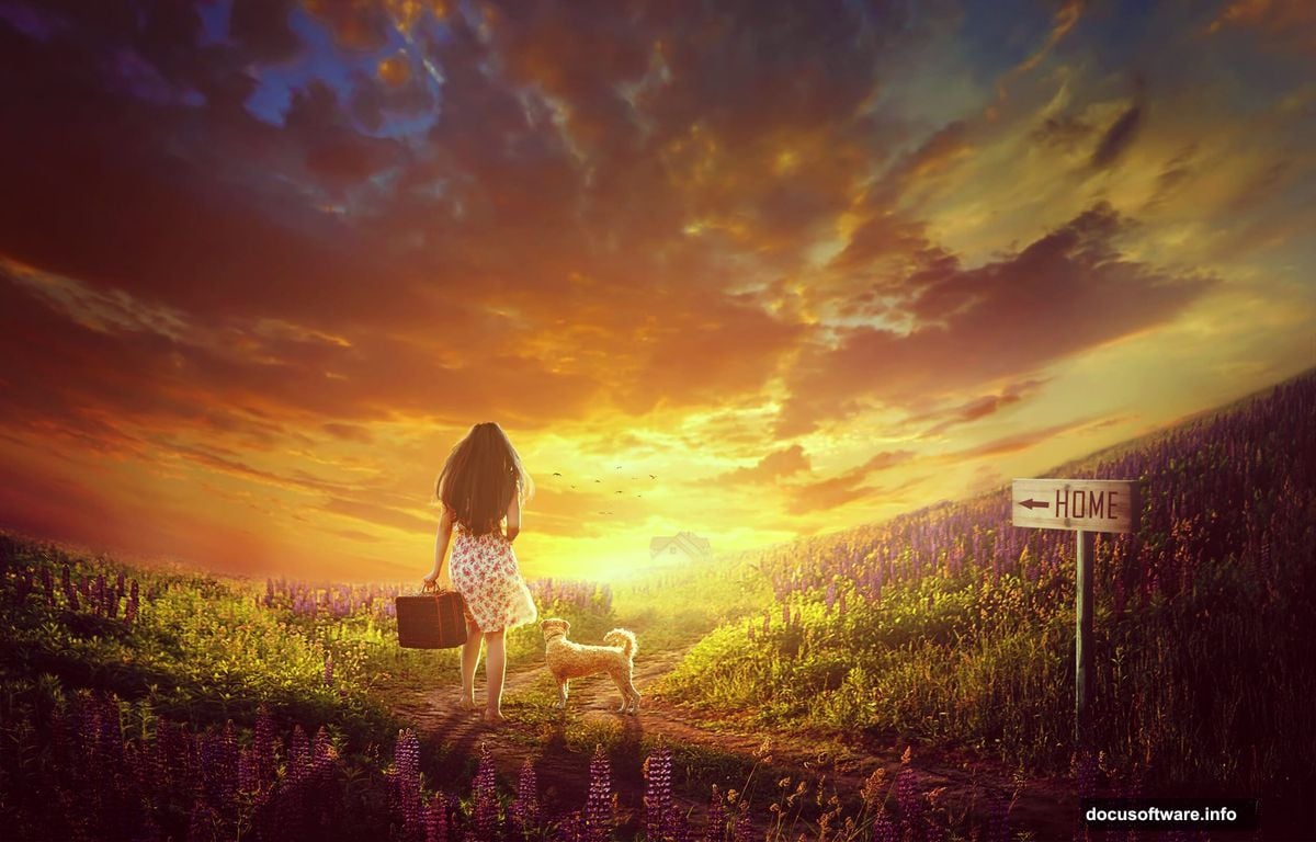 Combining multiple stock images into one Photoshop canvas document