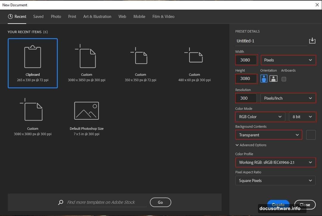 Gaussian Blur 3px applied to Smart Object floral background layer