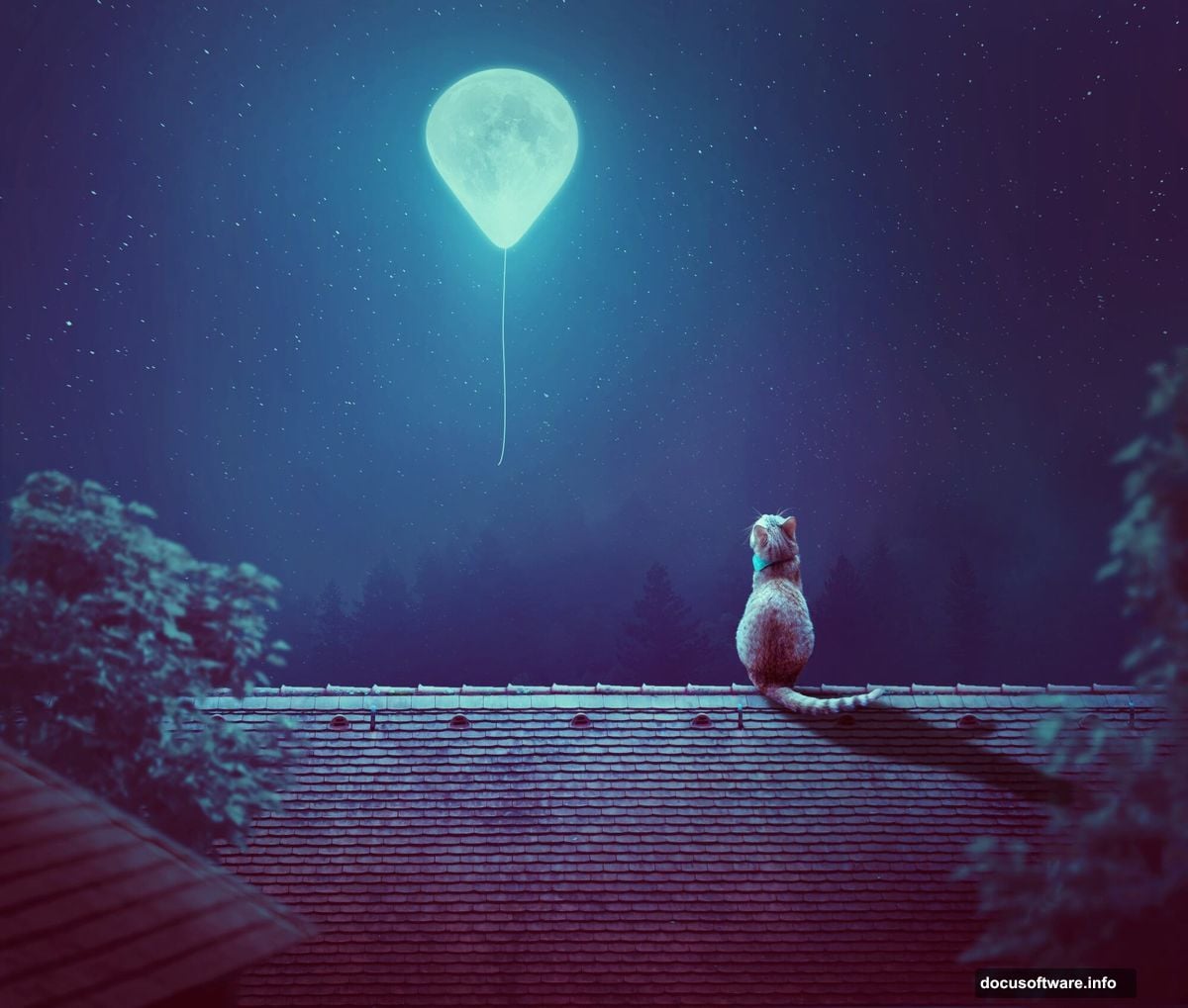 Linear gradient from teal to deep navy as atmospheric sky foundation