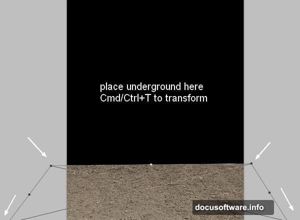 Curves and Levels adjustment layers with clipping masks for depth