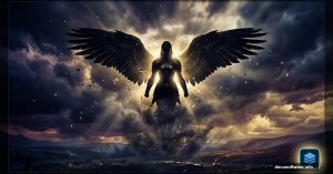 Dramatic Valkyrie warrior composite artwork created in Adobe Photoshop tutorial