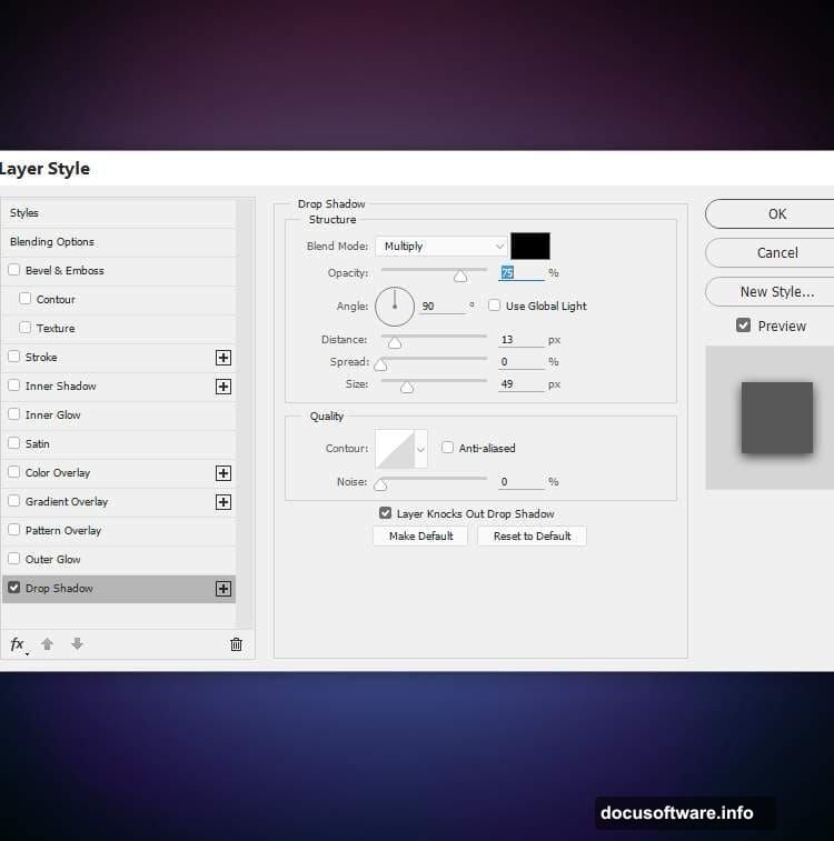 Custom Shape Tool draws geometric circle elements on new layer