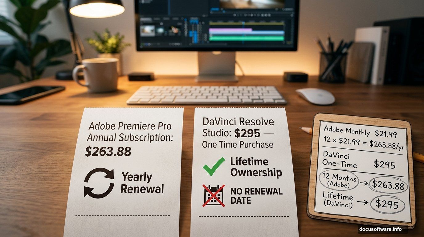 DaVinci Resolve free vs paid feature comparison chart