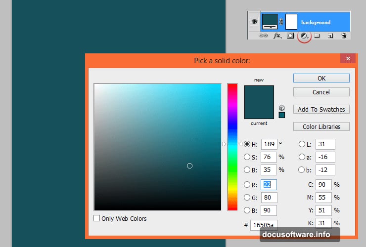 Two gradient fill layers creating underwater depth with Multiply blending mode