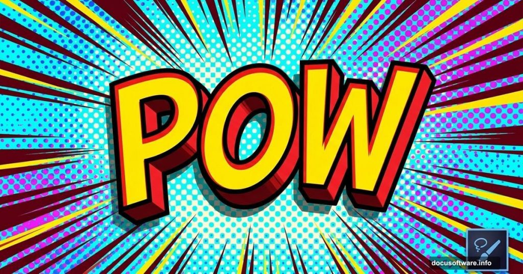 Bold 3D comic book text effect created in Adobe Photoshop