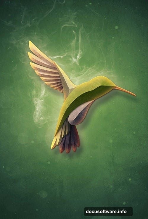 Hummingbird reference photo from Shutterstock not appearing in final piece